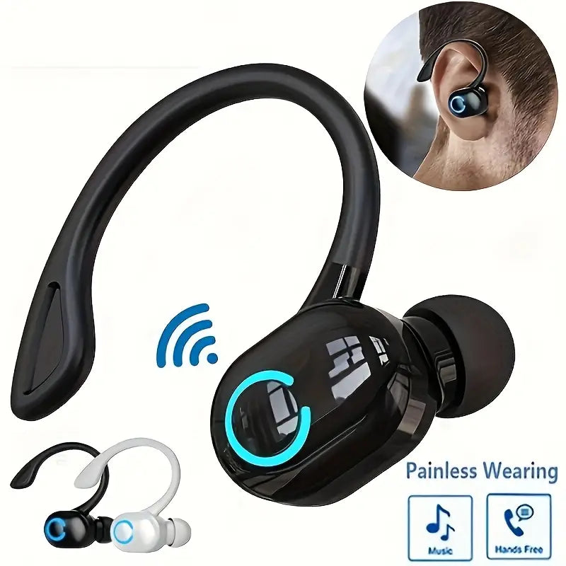 Fones de Ouvido TWS Sem Fio: Headset Intra-Auricular Com Display LED, Controle Touch e Bateria Polímero para iOS/Android