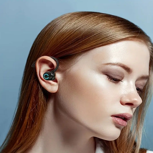Fones de Ouvido TWS Sem Fio: Headset Intra-Auricular Com Display LED, Controle Touch e Bateria Polímero para iOS/Android