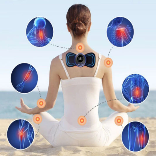 Kit Tapete Massageador Elétrico Para Pés + Mini Massageador Elétrico Portátil