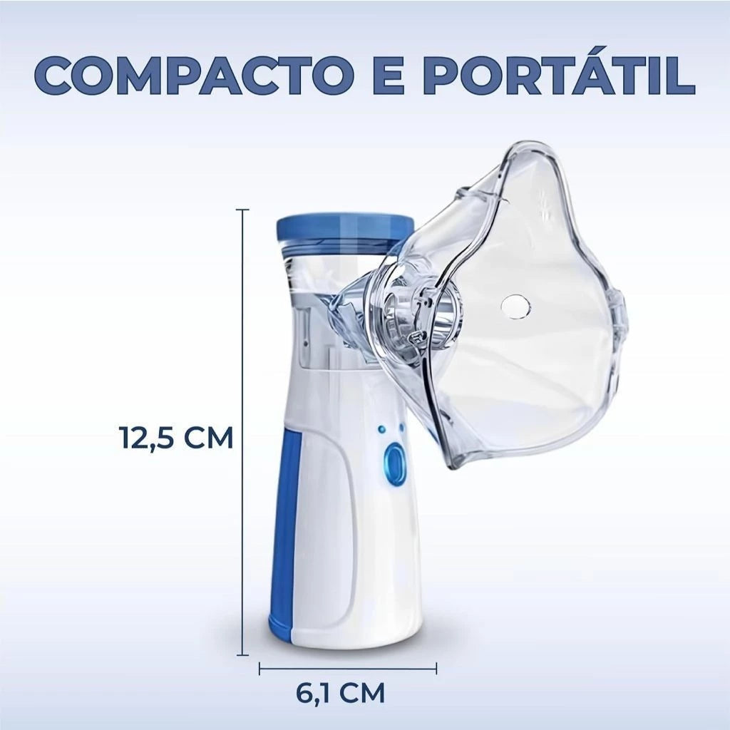 Inalador Nebulizador Portátil Ultrassônico Para Crianças E Adultos