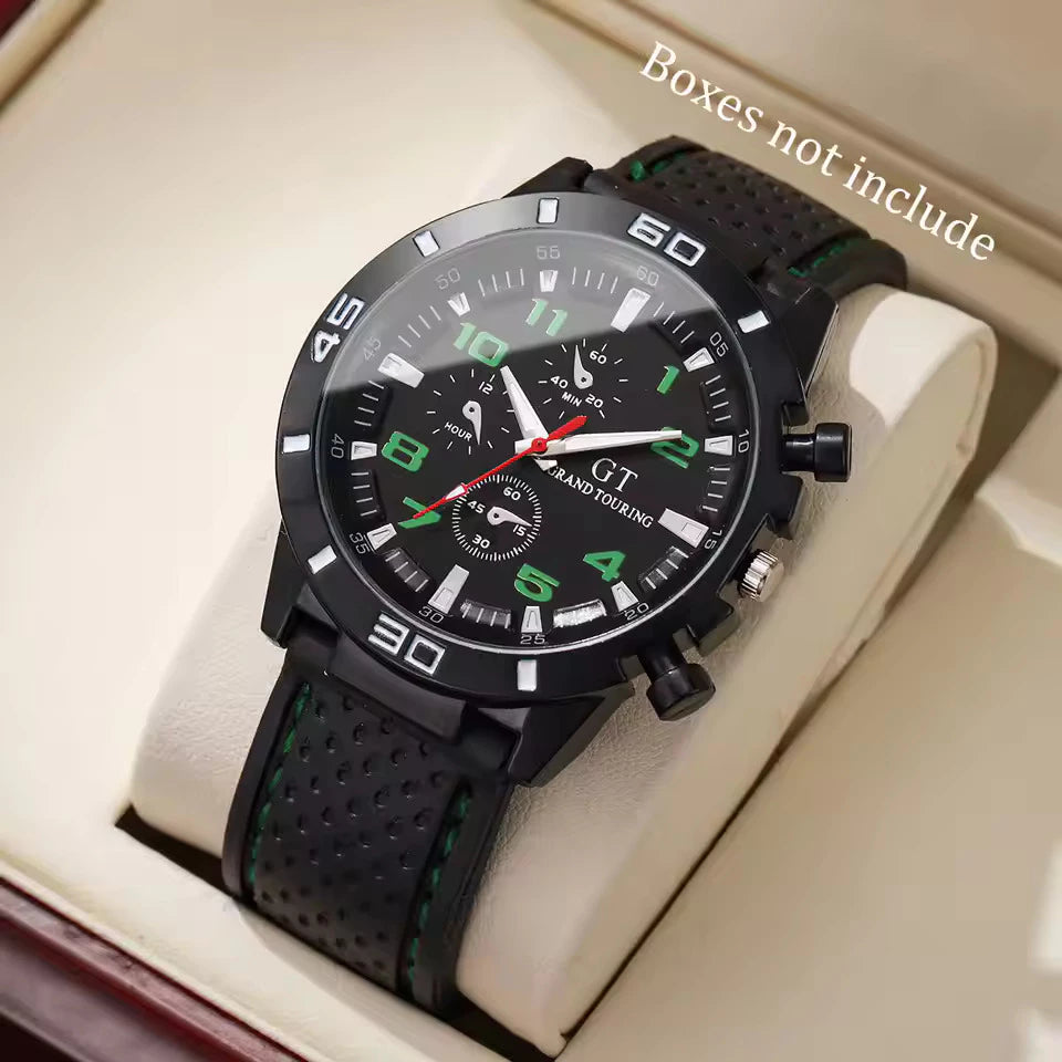 Relógio Digital Esportivo Masculino Resistente À Água - Pulseira De Silicone