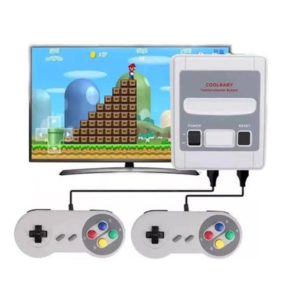 Video Game Classic Super Nintendo Mini SNES Com 2 Controles 8 Bits 620 Jogos Original