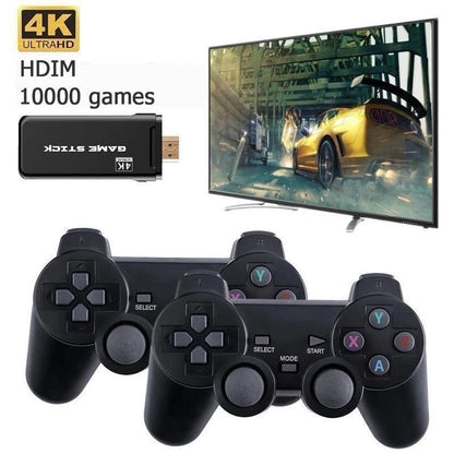Video game Stick 4K Com 20000 Jogos 2 Controles Sem Fio Console Portatil Jogos Retro Video Game